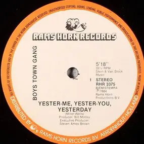 Boys Town Gang - Yester-Me, Yester-You, Yesterday