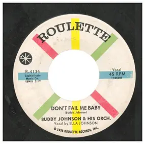 Buddy Johnson - Don't Fail Me Baby / Tuke No. 1