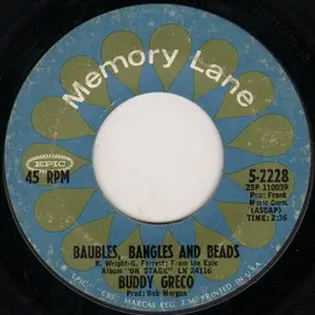 Buddy Greco - Baubles, Bangles And Beads / Get Me To The Church On Time