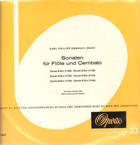 C.P.E. Bach - Sonaten Für Flöte Und Cembalo