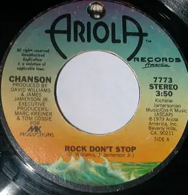 Chanson - Rock Don't Stop