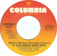 Cheryl Lynn Duet With Luther Vandross - If This World Were Mine