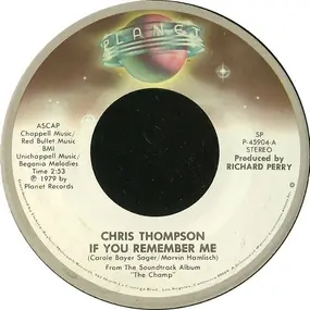 Chris Thompson - If You Remember Me / Theme From 'The Champ'