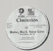 Christion - bring back your love