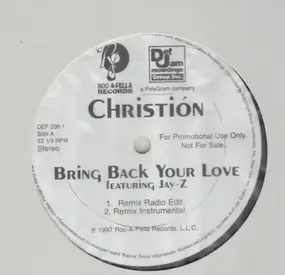 Christión - bring back your love