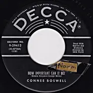 Connie Boswell - How Important Can It Be! / Fill My Heart With Happiness