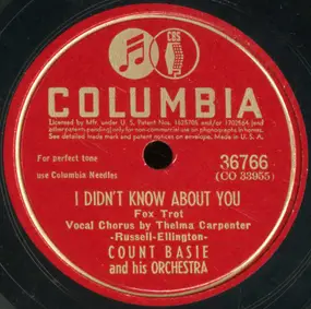 Count Basie - I Didn't Know About You / Red Bank Boogie