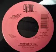 Clay Walker - What's It To You / Where Do I Fit In The Picture