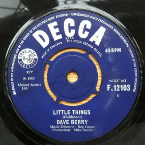 Dave Berry - Little Things / I've Got A Tiger By The Tail