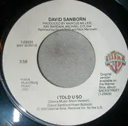 David Sanborn - I Told U So