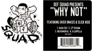 Def Squad Presents Erick Onasis & Slick Rick - Why Not