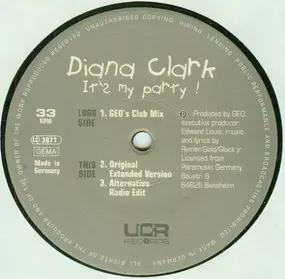 Diana Clark - It's My Party!