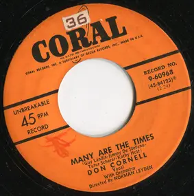 Don Cornell - Many Are The Times / There's No Escape