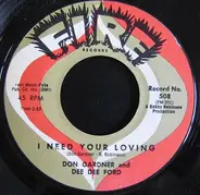 Don Gardner And Dee Dee Ford - I Need Your Loving / Tell Me
