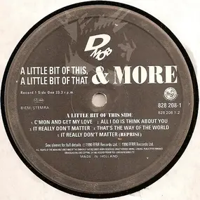 D-Mob - A Little Bit Of This, A Little Bit Of That & More