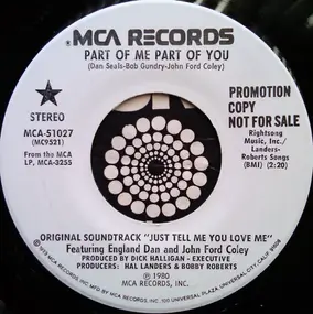 England Dan & John Ford Coley - Part Of Me Part Of You