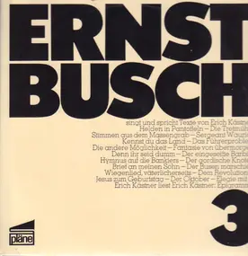 Erich Kästner - 3 - Singt und spricht Texte von Erich Kästner