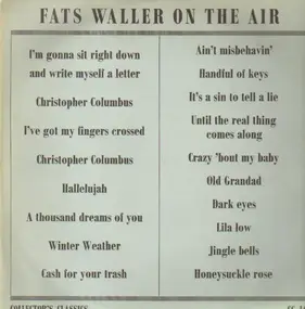 Fats Waller And His Rhythm - On The Air
