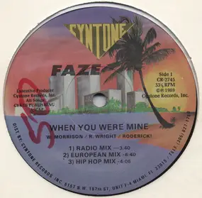 Faze - When You Were Mine
