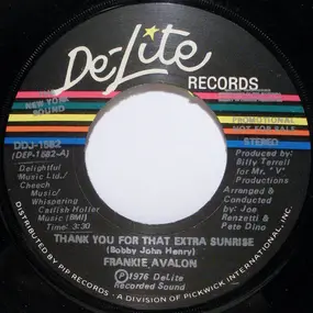 Frankie Avalon - Thank You For That Extra Sunrise