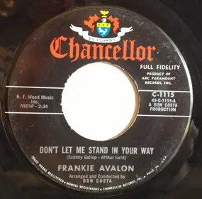Frankie Avalon - Don't Let Me Stand In Your Way