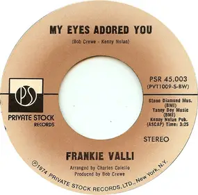 Frankie Valli - My Eyes Adored You