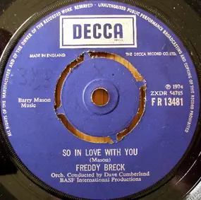 Freddy Breck - So In Love With You / Living To Love