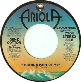 Gene Cotton - You're A Part Of Me