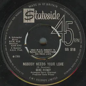 Gene Pitney - Nobody Needs Your Love