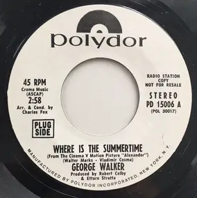 Big Nick Nicholas - Where Is The Summertime / The Lonely Season