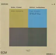 Schubert / Gidon Kremer / Valery Afanassiev - Edition Lockenhaus Vol. 3 / Sonate B-Dur Op. Posth. D 960