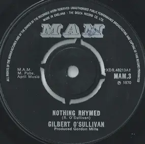 Gilbert O'Sullivan - Nothing Rhymed