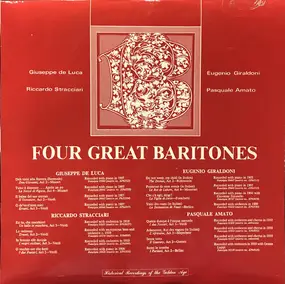Giuseppe de Luca - Four Great Baritones