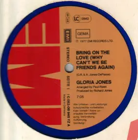 Gloria Jones - Bring On The Love (Why Can't We Be Friends Again)