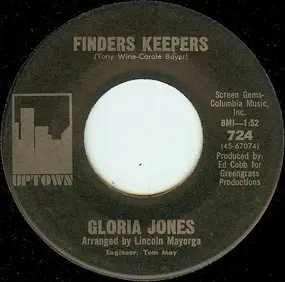 Gloria Jones - Finders Keepers / Run One Flight Of Stairs