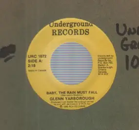 Glenn Yarbrough - Baby, The Rain Must Fall / Tiny Blue Transistor Radio