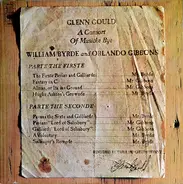 Glenn Gould - William Byrd , Orlando Gibbons - A Consort of Musicke Bye William Byrde and Orlando Gibbons