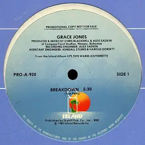 Grace Jones - Breakdown
