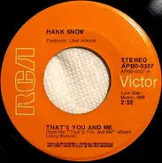 Hank Snow - That's  You And Me / Brand On My Heart