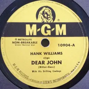 Hank Williams - Dear John / Cold, Cold Heart
