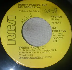 Henry Mancini & His Orchestra - Theme From 'Z'/ Theme From The Molly Maguires