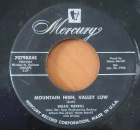 Helen Merrill - Mountain High, Valley Low / Comes Love
