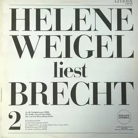 Helene Weigel - Helene Weigel Liest Brecht 2