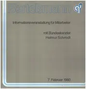 Helmut Schmidt / Martin Wolf / Reinhard Mohn - Bertelsmann - Informationsveranstaltung Für Mitarbeiter