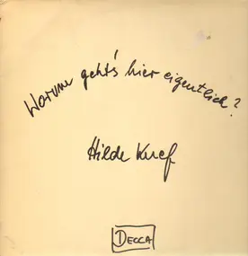 Hildegard Knef - Worum Geht's Hier Eigentlich?