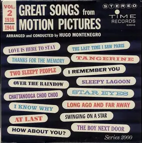 Hugo Montenegro - Great Songs From Motion Pictures Vol. 2 (1938 - 1944)