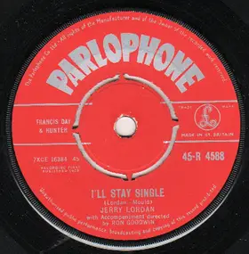 Jerry Lordan - I'll Stay Single