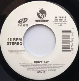 Jon B. - Don't Say / Let U Shine