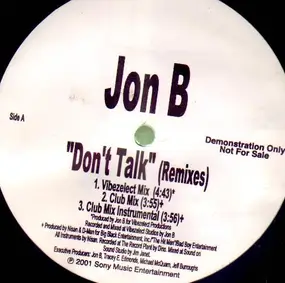 Jon B. - Don't Talk (Remixes)