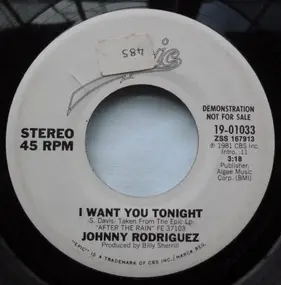 Johnny Rodriguez - I Want You Tonight
